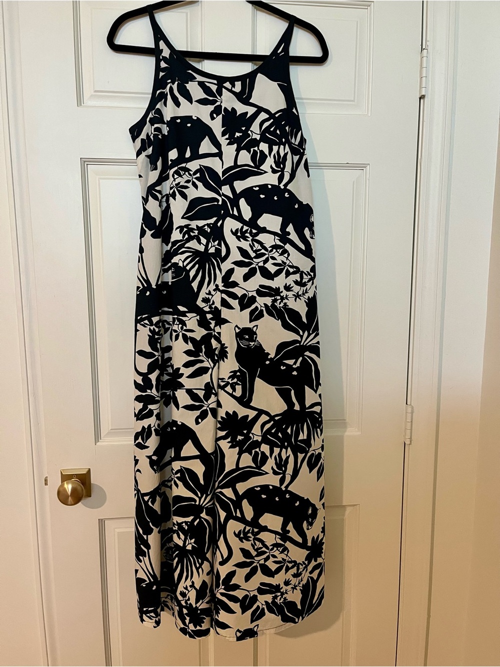 Maeve Chrysanthemum Wide-Leg Jumpsuit Anthropologie Size XS Panther Floral Print